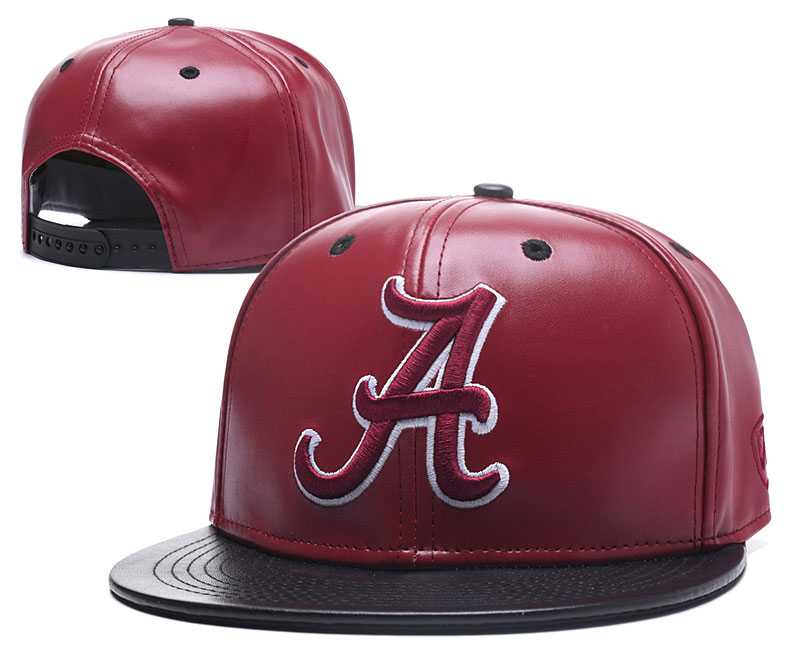 Alabama Crimson Tide Team Logo Burgundy Black Leather Adjustable Hat GS,We sell and wholesale Alabama Crimson Tide Team Logo Burgundy Black Leather Adjustable Hat GS on line form chian!